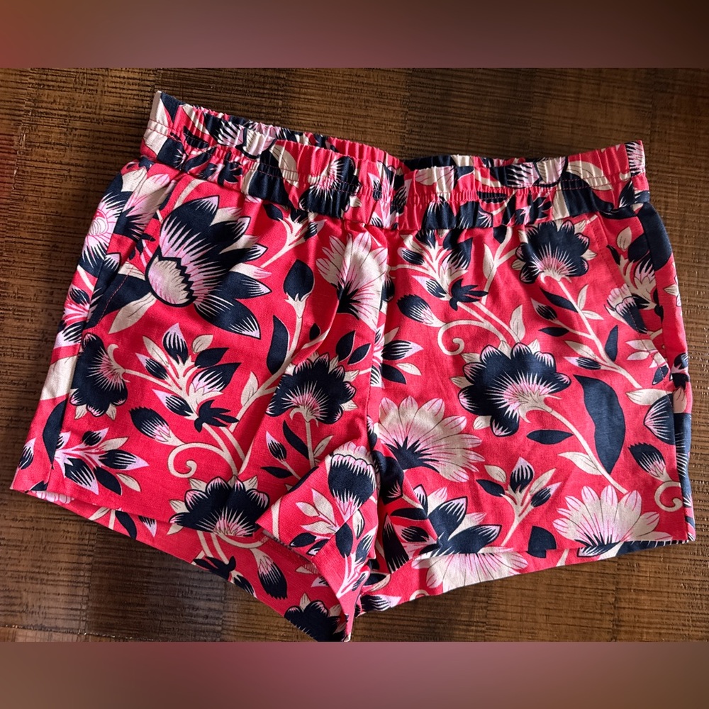 NWT J. Crew Factory Hibiscus Floral Shorts Size 2